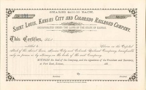Saint Louis, Kansas City and Colorado Railroad Company